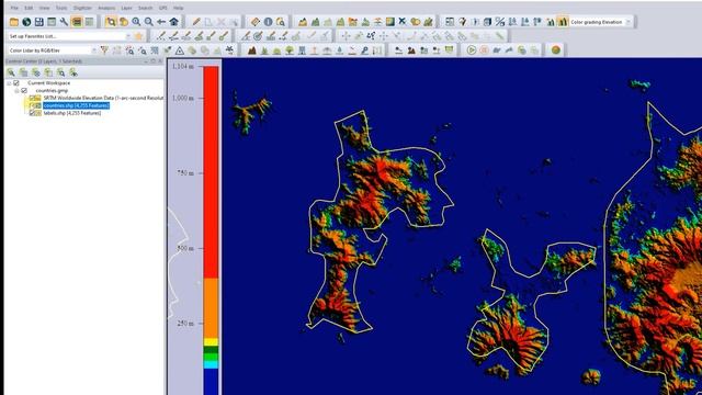HOW TO DOWNLOAD SRTM DATA AND GENERATE CONTOUR USING GLOBAL MAPPER смотреть онлайн