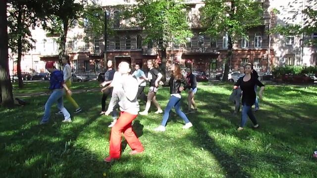 Репетиция всероссийского флешмоба Русь танцевальная - 2015 г. Санкт-Петербург смотреть онлайн