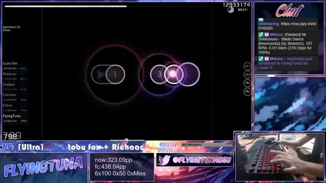 Osu! | FlyingTuna | Toby Fox + RichaadEB - MEGALOVANIA ~Dual Mix~ [Ultra] 98.99% FC #1 LOVED