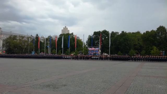 Перед стартом парада Победы 2019 в Воронеже. смотреть онлайн