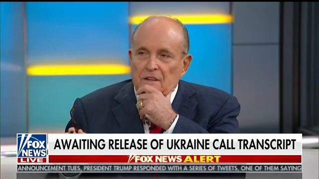 Giuliani: Ukraine call 'a nothing burger' смотреть онлайн