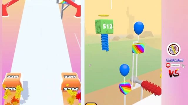 Jelly Run 2048 vs Happy Cubes 2048 - All Level (Freeplay, Max Level) New Update смотреть онлайн