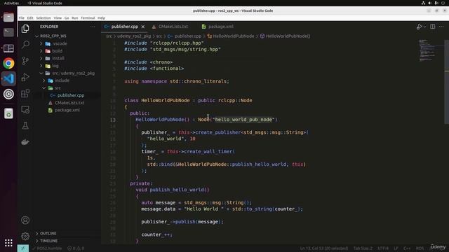17 - Compiling ROS Nodes смотреть онлайн