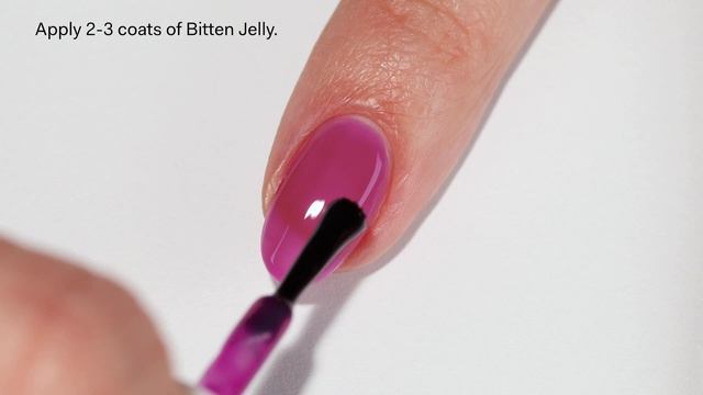 BITTEN JELLY | Cirque Colors Dark Magenta Red Jelly Nail Polish смотреть онлайн