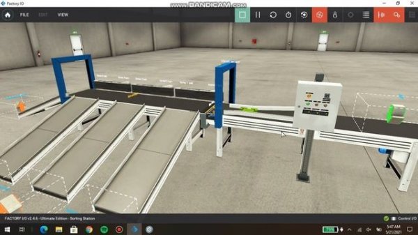 Sorting Station on Factory IO (Control IO Driver)