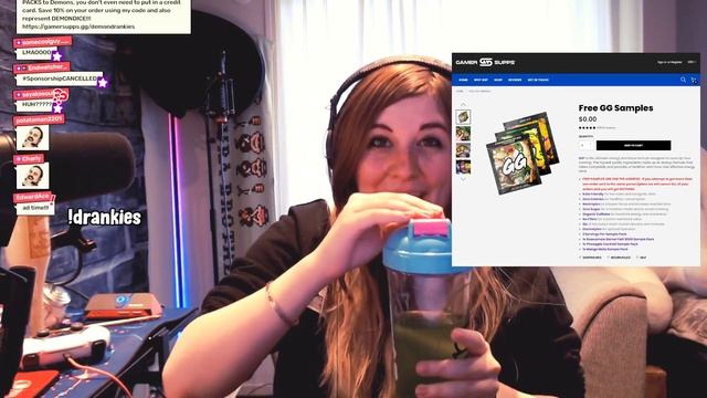 DemonDice splashing drinks into her eye смотреть онлайн