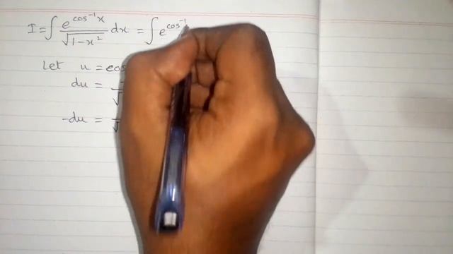 Integral of e^(cos^(-1)x)/√(1-x²) || Integration by substitution смотреть онлайн