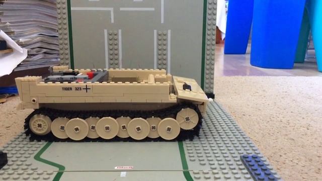 Lego like Kazi tiger tank stop motion build смотреть онлайн