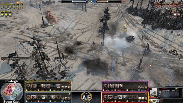 SZC #35 - Awesome 2v2 with the greatest tank battle in CoH2 history. смотреть онлайн