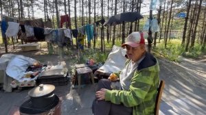 Люди леса обсуждают СМЕРТЬ Дениса. Жизнь в лесу. Мусорщик