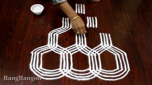 Radha Sapthami special Rangoli | Radham kolam | Radha Sapthami radham muggulu | RangRangoli смотреть онлайн