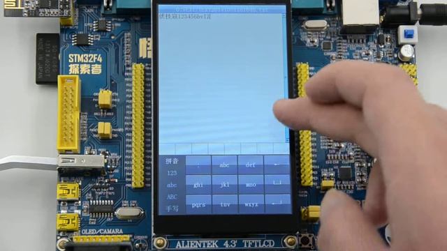 STM32F407 notepad with T9 typewriting and handwriting recognition смотреть онлайн