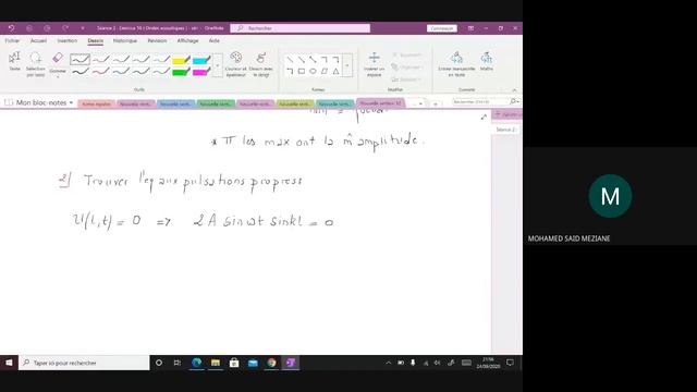Séance3/Exercice n°10+Exo Oscillations libres sur les ondes acoustiques-Série 2-Ecole 3/4 (part 2) смотреть онлайн