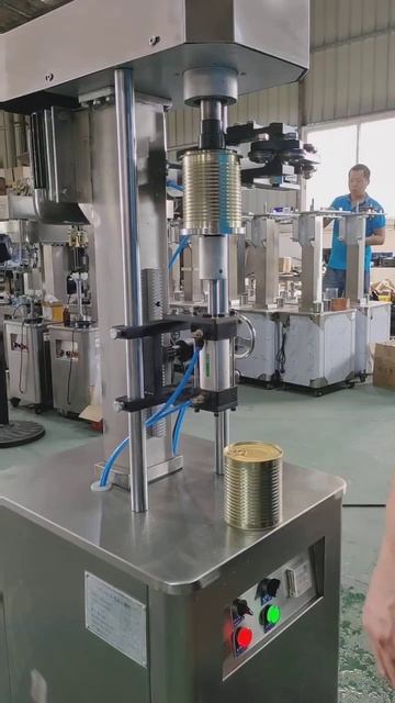 Cans sealer pneumatic type for Liberian customer смотреть онлайн