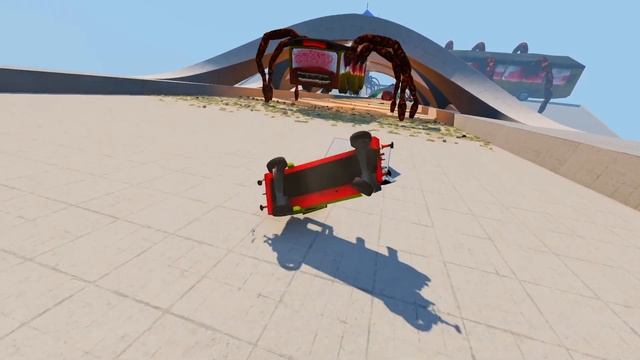 Big & Small Thomas the Tank Engine vs DOWN OF DEATH | BeamNG.Drive смотреть онлайн