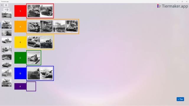 WW2 tank tier list смотреть онлайн