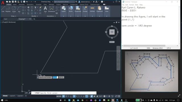 How to draw simple lines and dimension in Auto Cad. [ENG] смотреть онлайн