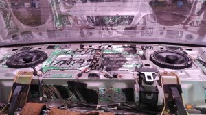 Замена штатных динамиков в задней полке Toyota Carina на DL Audio Anaconda 165 Coax