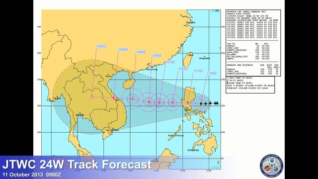Typhoon Nari / Santi strengthening as it approaches eastern Luzon смотреть онлайн