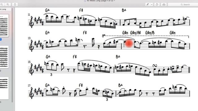Saxophone Solo on Take That's, 'Sunday to Saturday' - Jazz Transcription Analysis смотреть онлайн