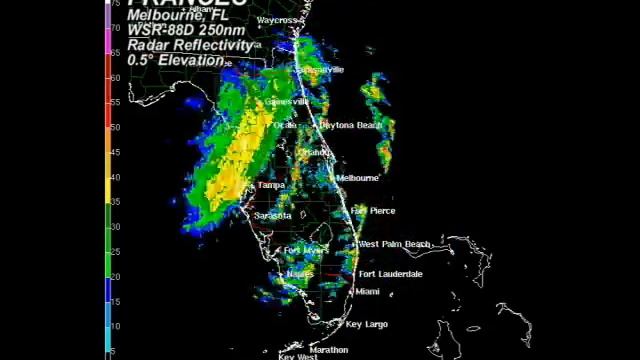 2004 Frances - Melbourne, FL WSR-88D Radar Animation смотреть онлайн