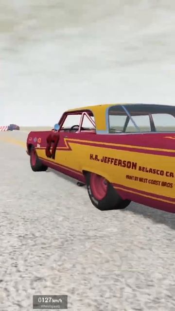 Old Car vs Police wall Crash - BeamNG Drive | FunBumperCars #shorts смотреть онлайн