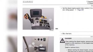 Claas Tucano 480 - 470 - 460 - 450 - 440 - 430 -430 Montana 4 - 340 - 330 - 320  Operator's Manual