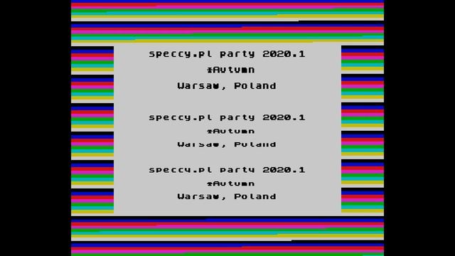 Speccy.pl Party 2020.1 Invitation by Tygrys (2020) | ZX Spectrum Demoscene смотреть онлайн