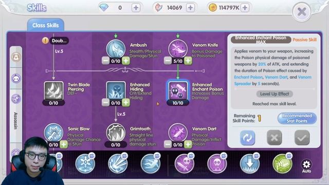 Assassin Cross Grinding/PVE/MVP Skill Build - Ragnarok X Next Generation (ROX)