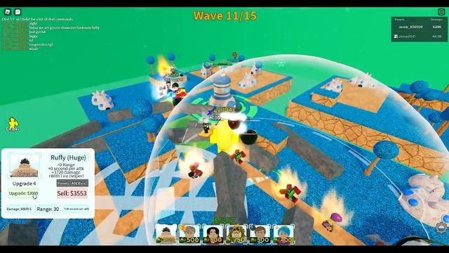 Luffy Tank Man Showcase OP (all star tower defense) смотреть онлайн