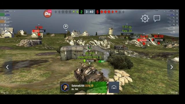 Super Concueror в рандоме World of Tanks Blitz.🎮 смотреть онлайн