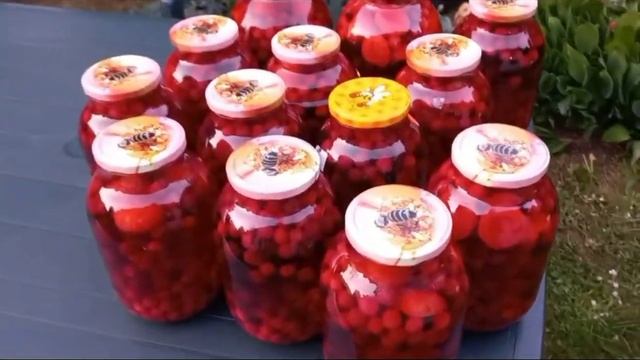 Вишневый компот с абрикосами😊👍#вишни#компот смотреть онлайн