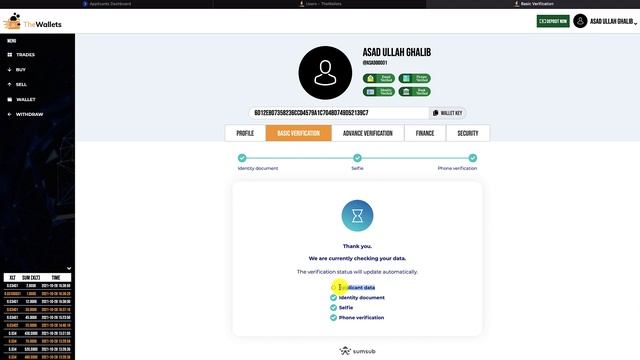 SUMSUB VERIFICATION Information