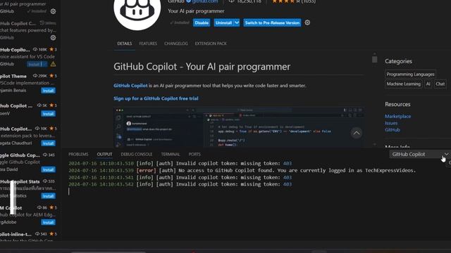 Github COPILOT install and setup with Visual Studio Code смотреть онлайн