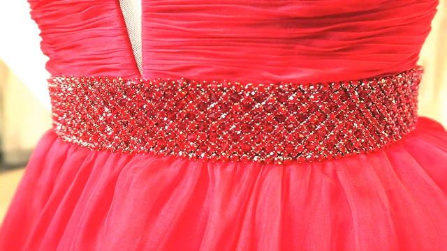 SHERRI HILL COUTURE | Red ballgown | CELESTIAL BRIDES & PROM смотреть онлайн