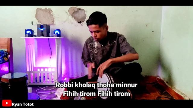 Karaoke - Robbi Kholaq Nada Cowok Versi Marawis Modern Lirik Video | Karaoke Sholawat смотреть онлайн