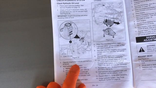 Beginner tutorial - Checking "hydraulic oil" on your zero turn mower смотреть онлайн