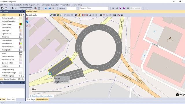 PTV Vissim: How to Define Links and Connectors in PTV Vissim. Spline Points, Circular Link смотреть онлайн