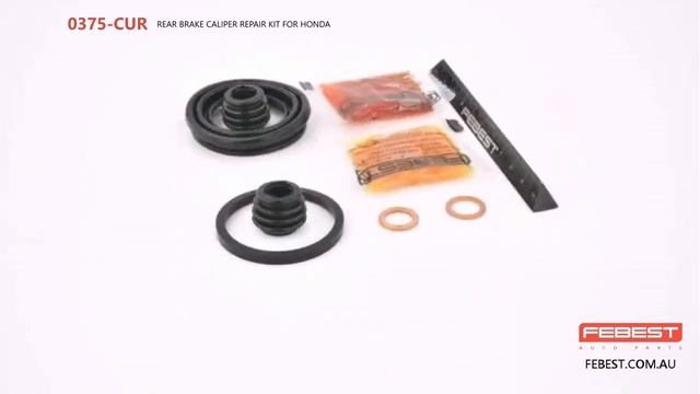 0375-CUR REAR BRAKE CALIPER REPAIR KIT FOR HONDA
