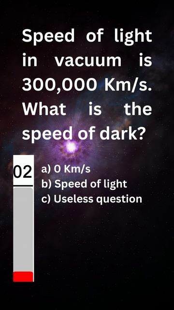 You know speed of light. What is the speed of dark? смотреть онлайн