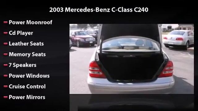 2003 Mercedes-Benz C-Class C240 смотреть онлайн