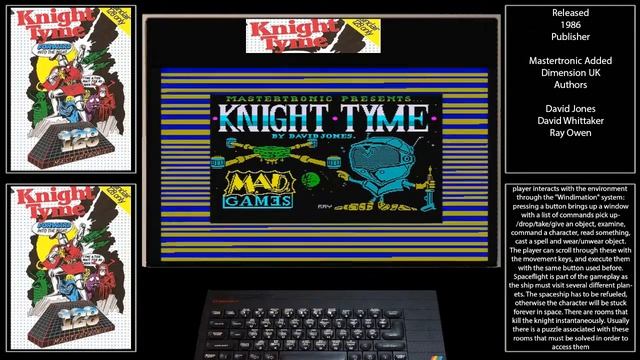 ZX Spectrum 128k Knight Tyme смотреть онлайн