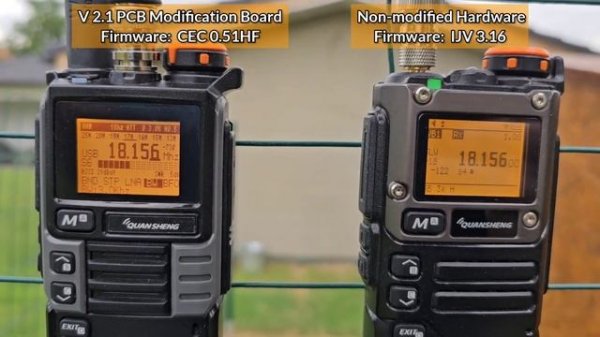 MODIFIED vs. GENUINE HW - RX SSB Comparison ( Quanshengs UV-K5)