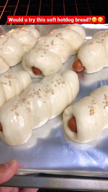 Homemade Best Hot dog in a bun milk bread soft bread 🥖😋😮 #shorts #food #sandwich #baking смотреть онлайн