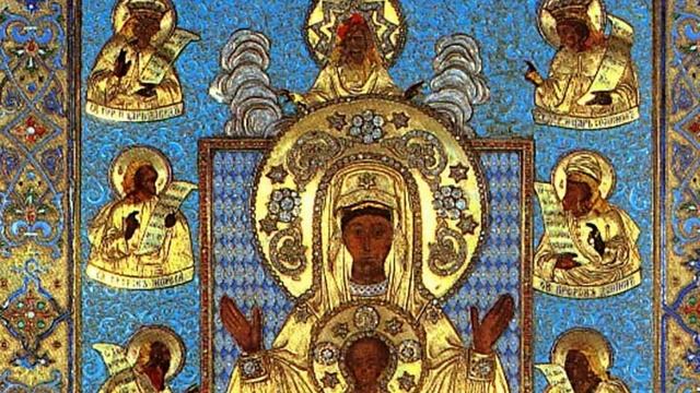 Курская Коренная икона Божией Матери. На престольных праздниках синодального и др. храмов. смотреть онлайн