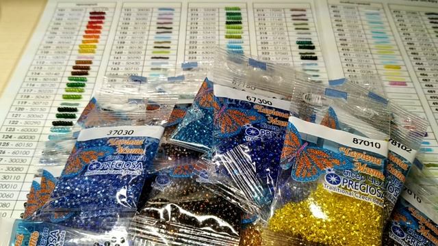 Вишивка бісером . Рукодільні покупки Квітня . Купила бісер для своєї карти . смотреть онлайн