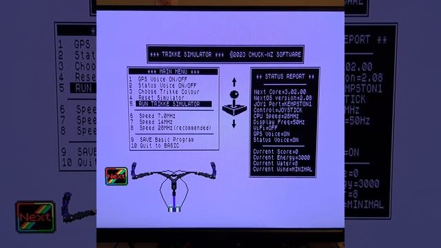 ZX Spectrum Next - Trikke Simulator - 2024-01-02 update to menu system. смотреть онлайн