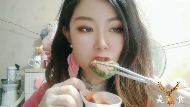 MULTI-LANG #Food 酿豇豆 (Stuffed cowpea) ASMR (Mukbang eating show) 小鹿Beauty смотреть онлайн