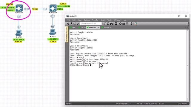 HP Aruba Switch Basic Configuration смотреть онлайн