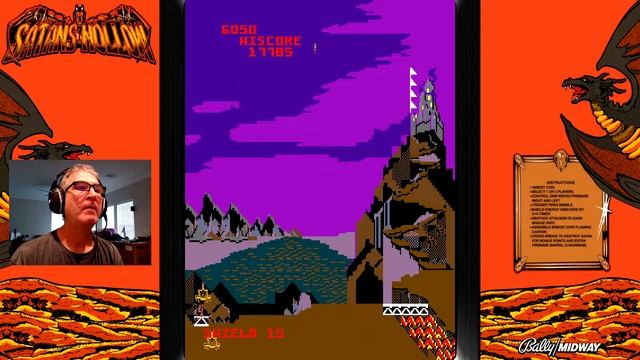 Playing SATAN'S HOLLOW, 1982, Bally Midway 🕹🤓